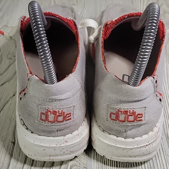 Hey Dude Wendy Fawn Inca Grey Loafers Womens Size 6 - Picture 6 of 12